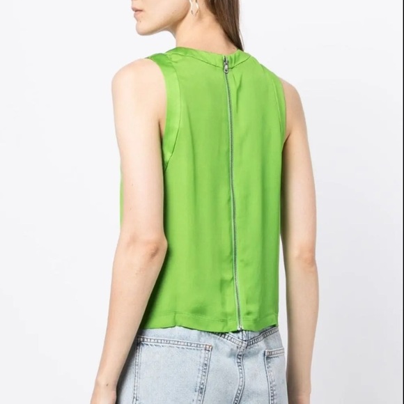 Alice + Olivia Green Zipper Back Tank Top - Picture 8 of 8
